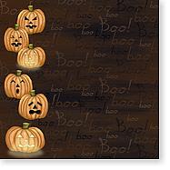 Hot Off The Press Papers - Pumpkin Border 20308