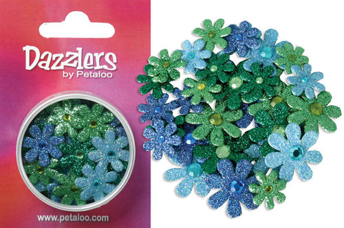 3For2 - Petaloo Dazzlers - Dk.Blu/Lt.Blu/Green (1380-221)