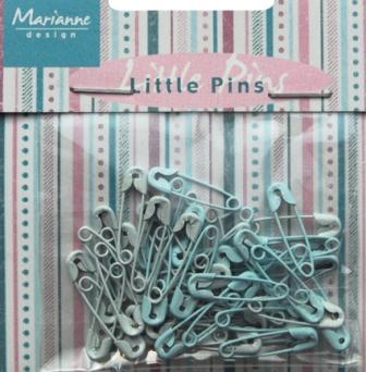 Marianne Design Decoration - Mini Pins Blue and Cream (JU0943)