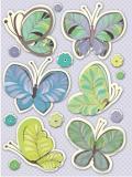 K&Co Poppy Seed Butterfly Paisley Grand Adhesions
