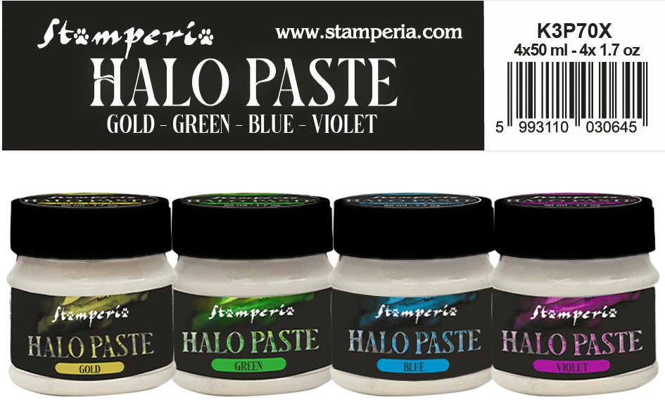 Stamperia Songs of the Sea Halo Paste Assortiment 4x50ml (K3P70X)