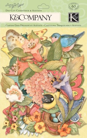 K & Company Spring Blossom - Icons Die-cut Cardstock & Acetate