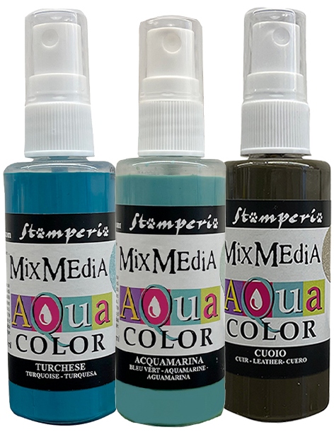 Stamperia Songs of the Sea Aquacolor Paint Kit (3pcs) (KAQXSS)