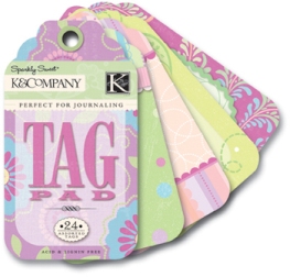 K&Co Sparkly Sweet Tag Pad