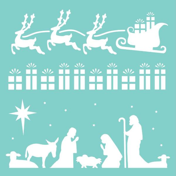 Kaisercraft Designer Template Christmas Strips (12x12)