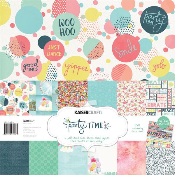 Kaisercraft Party Time Paper Pack with Bonus Sticker Sheet