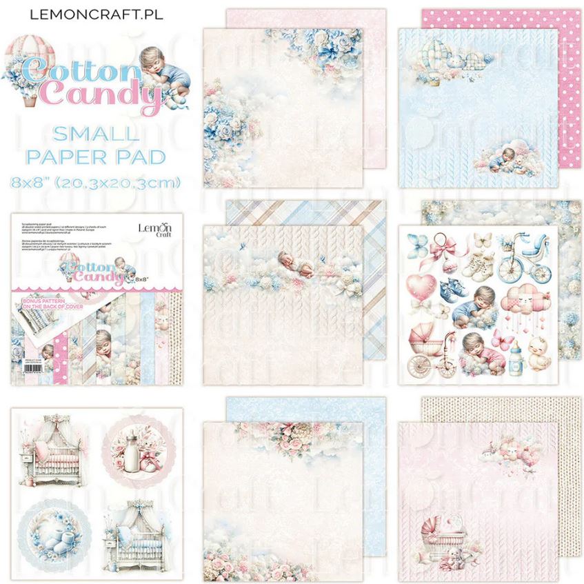 LemonCraft Cotton Candy12X12 paper pad  - BOY/GIRL