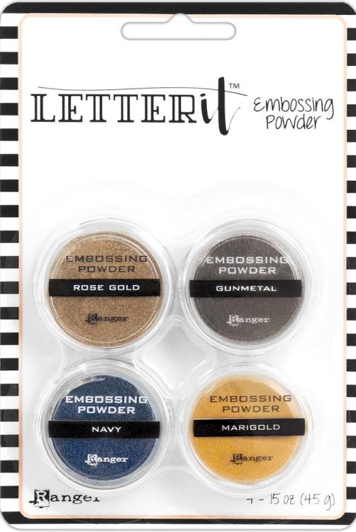 Ranger Letter It Embossing Powder Set - METALLICS (LEP58816)