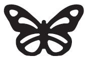 Martha Stewart Punches - Double Monarch Butterfly (283414)