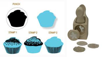 Martha Stewart Stamp & Punch - Cupcake