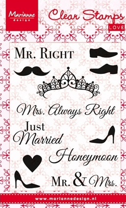 Marianne Design Mr & Mrs Clear Stamps (0973)