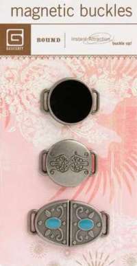 Basic Grey Magnetic Buckles (round) 