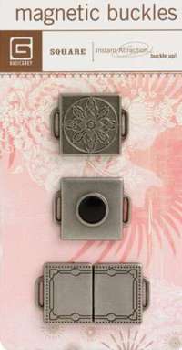 Basic Grey Magnetic Buckles (square)