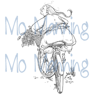 Mo Manning Stamps - Mummu's bike
