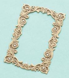 Making Memories Gold Rectangle Pearl Metal Frame