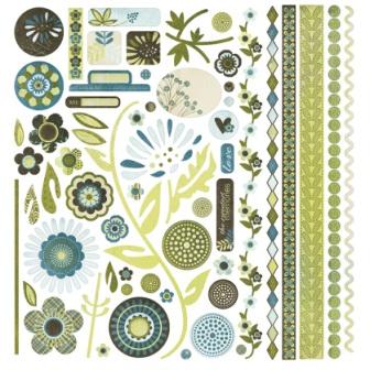 Basic Grey Marjolaine Element Stickers