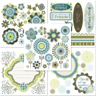 Basic Grey Marjolaine Olio Rub-On Book