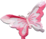Motifs - Organza Butterfly Pink/White