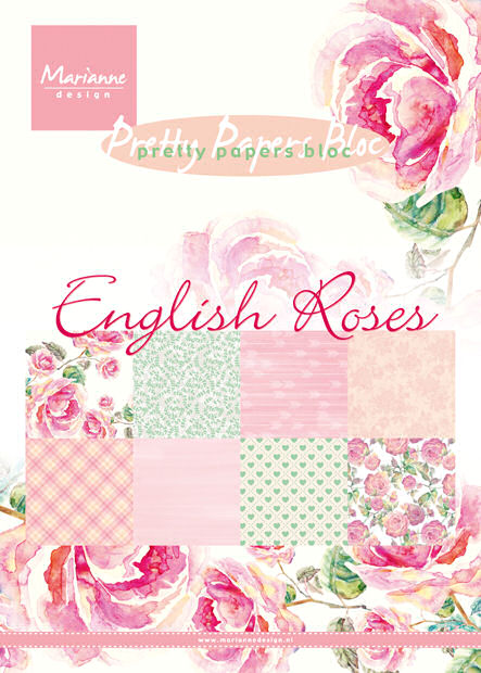 Marianne Paper Block - English Roses