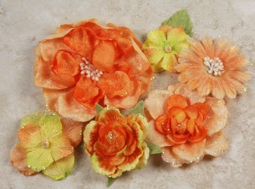 Prima Symphony Blend Flowers - Orange