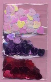 SALE: Card Accesory packs - Sequin Hearts