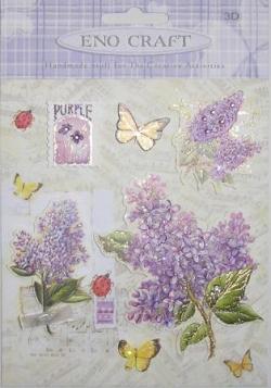 Handmade Dec Everyday L/P  - Asst Lilac Flowers (6004)