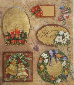 Handmade Dec Xmas L/P  -  Traditional Brown Christmas(6044)
