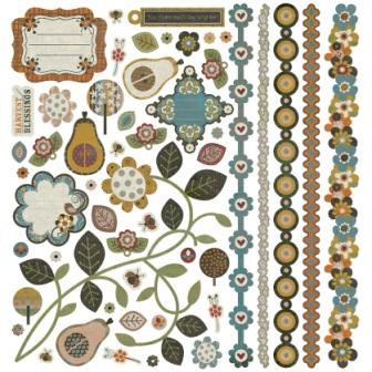 Basic Grey Pyrus Element Stickers
