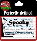 Perfectly Defined Free Digital Download - Spooky!