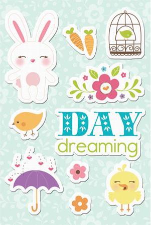Imaginisce Hippity Hop Canvas Stickers Day Dreaming