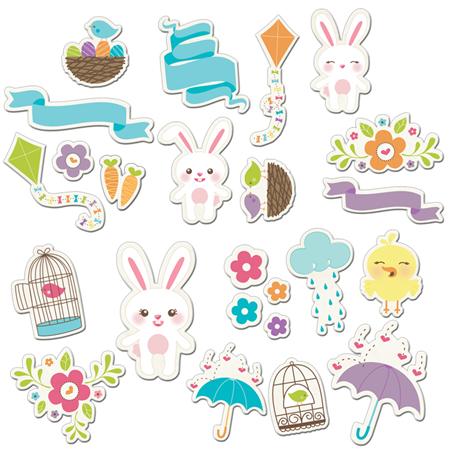 Imaginisce Hippity Hop Die-Cuts Spring Time Icons