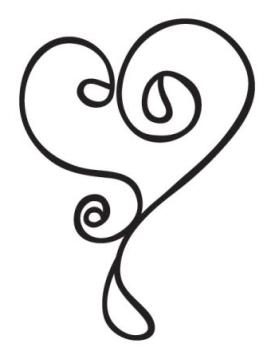 Imaginisce Loves Me - Snag 'Em Acrylic Stamps - Heart
