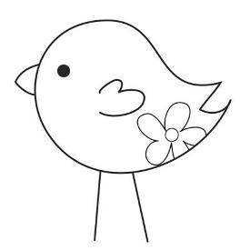 Imaginisce For Peeps Sake - Snag 'Em Acrylic Stamps - Chick  
