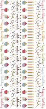 Imaginisce All Kinds of Happy Cake Walk Borders Rub-Ons 