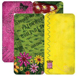 DSP Quilted Garden Rectangle Die-Cuts (Double-sided)
