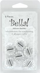 Ribbon Buckles Round Silver