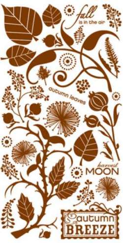 Basic Grey Indian Summer  - Harvest Moon Rub-Ons (brown) 