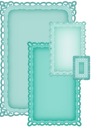 Spellbinders Nestabilities - Romantic Rectangles (S5090)