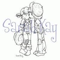Sarah Kay Stamps - A kiss for Chloé