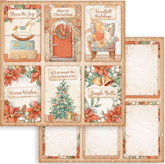 Stamperia All Around Christmas Double-Sided Paper - 6 Cards (SBB951)