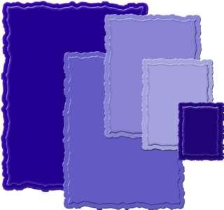 Spellbinders Nestabilities - Large Deckled Rectangles (202)