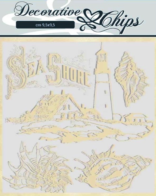 Stamperia Decorative Chips - Sea Dream Sea Shore (SCB53)