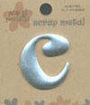 Silver Metal Alphabet - C