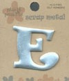 Silver Metal Alphabet - E