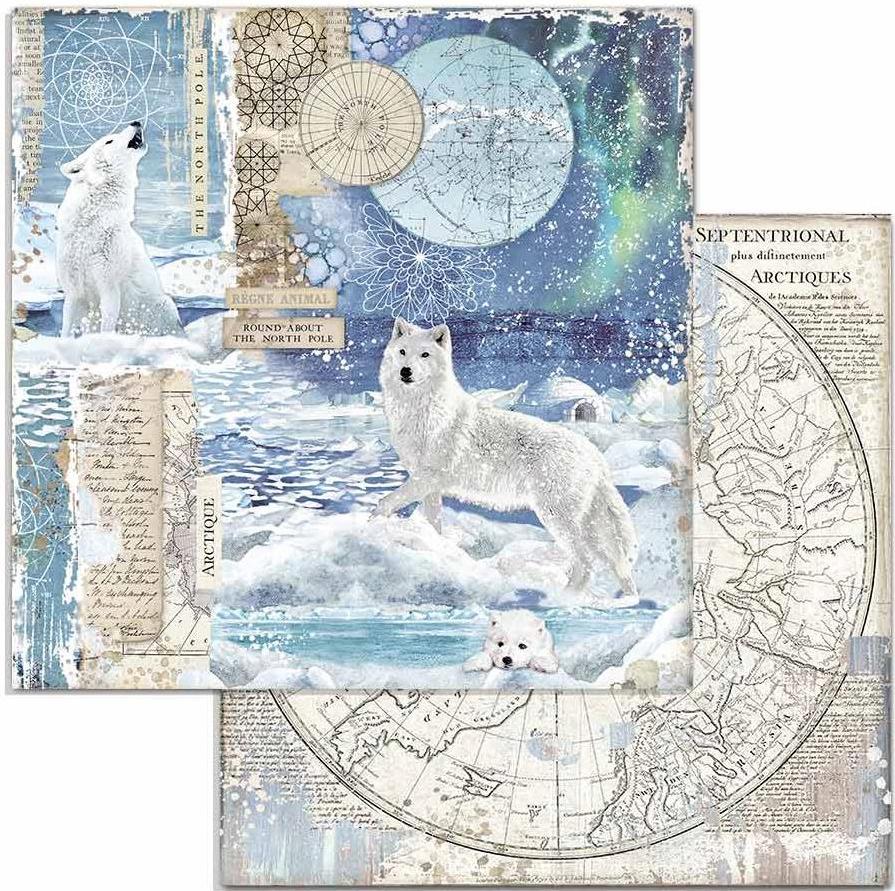 Stamperia Double-Sided Paper - ARCTIC ANTARCTIC WOLF (SBB733)