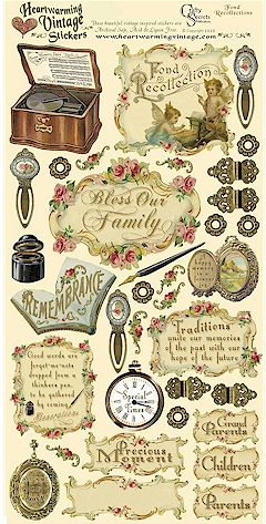 Vintage Cardstock Stickers - Fond Recollections
