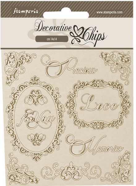 Stamperia Precious Decorative Chips FRAMES (SCB199)