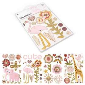 Basic Grey Sugared Chip Stickers