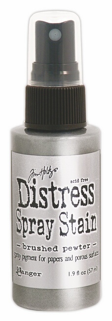 Tim Holtz Metallic Distress Spray Stain Brushed Pewter