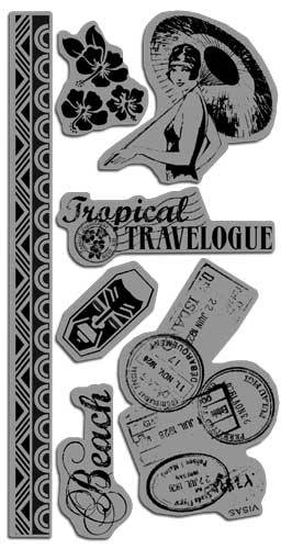Cling Tropical Travelogue Cling Stamps 1 Photogenic